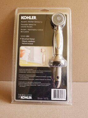 Kohler Accent Kitchen Sidespray K-10101-BN Vibrant Brushed Nickel New